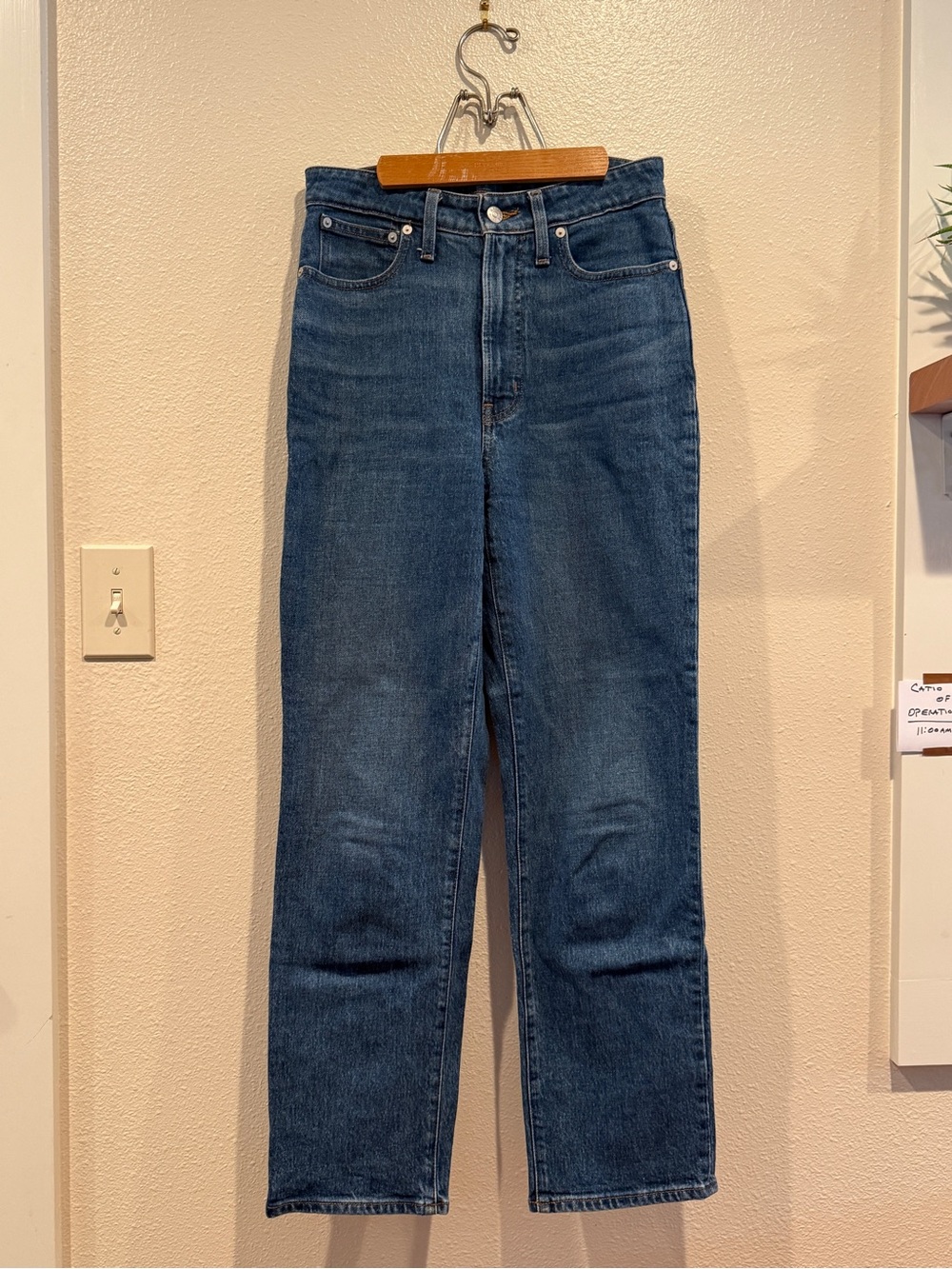 Madewell Straight-Leg Jeans in Deep Indigo